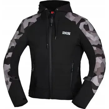 Moto bunda S kapucí Mikina IXS Moto Camo, velikost 3XL XXXL