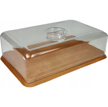 Kuchyňské prkénko Deska do krojenia z pokrywą dřevěný talíř, krabička