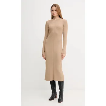 Dámské šaty Bavlněné šaty Barbour ANASTASIA zelená barva, maxi, LDR0936 01A, vel. 40