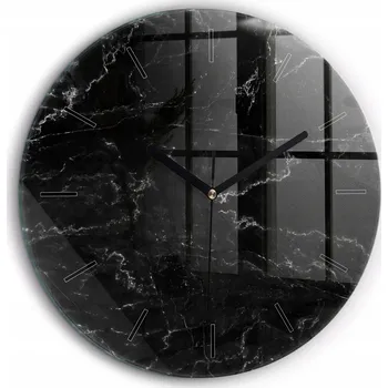 Hodiny Nástěnné hodiny Wallfluent černé 60 cm