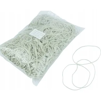 GUMIČKY BÍLÉ GUMIČKY PEVNÉ ODOLNÉ 100MM 1KG KANCELÁŘSKÉ
