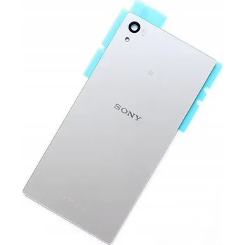 Náhradní kryt pro mobilní telefon SONY XPERIA Z5 / DUAL KRYT BATERIE POUZDRO LEPIDLO STŘÍBRNÁ ORIGINÁL