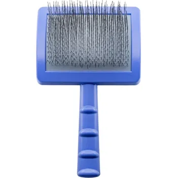 Kartáč pro zvířata TAURO PRO LINE Drátkový kartáč TAURO PRO LINE, měkké drátky 25 mm 17,5 x 10,6 x 6,2 cm vel. L - fialový