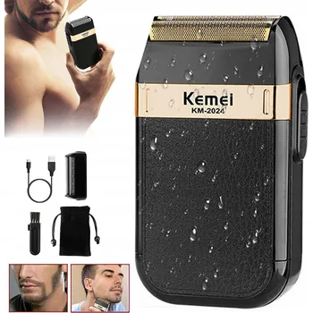 Holicí strojek PŘENOSNÝ PÁNSKÝ VODĚODOLNÝ ELEKTRICKÝ HOLICÍ STROJEK BEZDRÁTOVÉ USB NABÍJENÍ