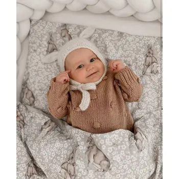 Povlečení Povlečení premium s výplní do postýlky Králíčci