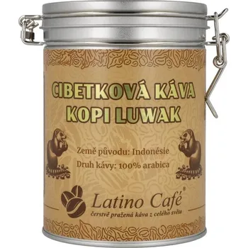Káva Latino Café Cibetková káva Kopi Luwak v dóze 200 g