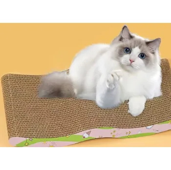 Nízké škrabadlo Vlna, pelíšek, škrabací podložky Conlun do 60 cm