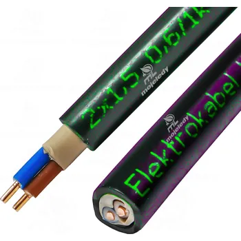 elektrický kabel Kabel Kulatý elektrický zemní YKY MojeLedy 2 x 1,5