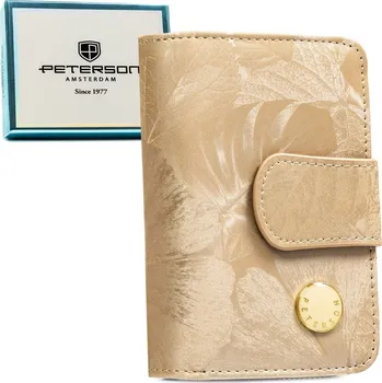 Peněženka Vertikální peněženka z přírodní a eko kůže Barva: Béžová