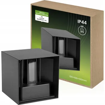 Venkovní osvětlení Venkovní nástěnné svítidlo LED G9, fasádní lampa, horní/dolní osvětlení