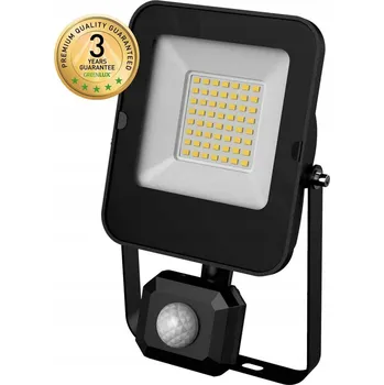 LED reflektor ALFA PIR SMD 30W CW 4100lm s pohybovým senzorem IP65