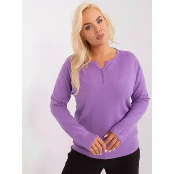 Dámský svetr Dámský svetr 3897.06P fialový - FPrice XL/XXL