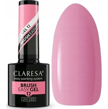 Lak na nehty Claresa Gel v lahvičce na nehty Brush Easy Gel 12 se štětečkem UV/LED 5g