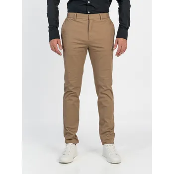 Pánské kalhoty TallGuys Pánské prodloužené Chino Kalhoty | Brown Velikost: XXL, Délka kalhot: EXTRA LONG