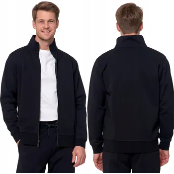 Pánská mikina Pánská mikina rozepínací s se stojáčkem módní bavlněná černá Moraj pohodlná L
