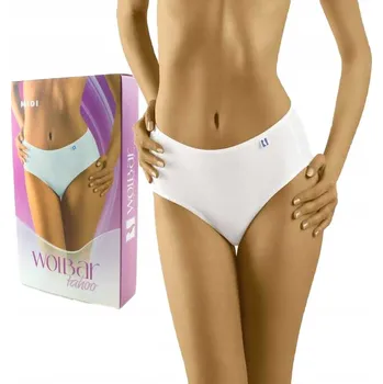 Kalhotky Wol-Bar Kalhotky Tahoo Midi Bílé Bílá XL