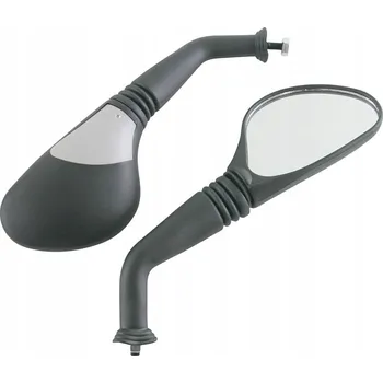 Zrcátko pro motocykl MOTOCYKLOVÁ ZRCÁTKA pro skútr M8 Sada 2 ks černá šedá