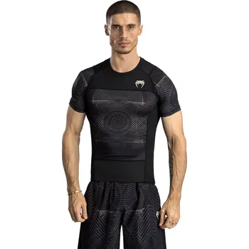 Oblečení pro bojové sporty VENUM Rashguard VENUM G-Fit Air s krátkým rukávem M BÍLÁ|ČERNÁ