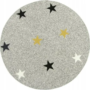 Koberec 200 x 200 cm DĚTSKÝ KOBEREC Z KOBERCE S HVĚZDIČKAMI