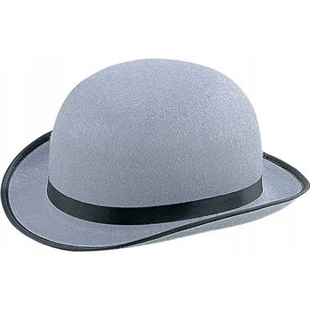 Klobouk KLOBOUK BOMBAJ ŠEDÝ RETRO