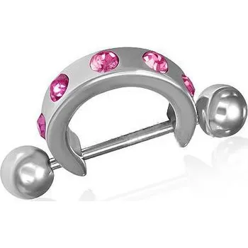 Piercing Piercing chirurgická ocel růžový 61 (Šperky chirurgická ocel)