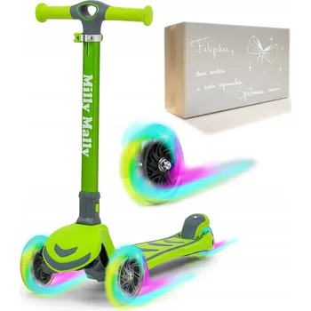 Koloběžka Koloběžka pro 3leté dítě tříkolová balanční svítící - Dárek pro 4leté dítě