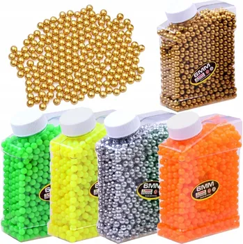 Dětská zbraň Kuličky náboje do pistole a karabiny plastové 6mm MIX BAREV