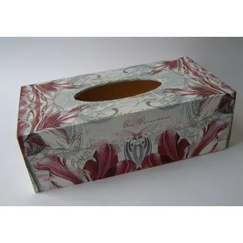 Krabice na papírové kapesníky - Tulipán vintage