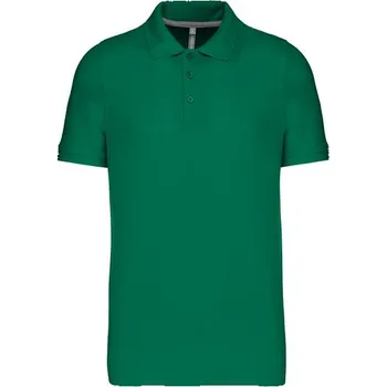 Pánská košile KARIBAN VINTAGE PIQUÉ K241 / Pánská polokošile s krátkým rukávem - kelly green XL