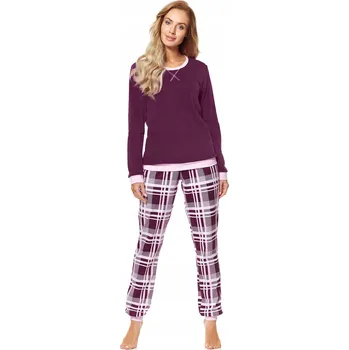 Podprsenka Merry Style dámské pyžamo bavlna červené velikost L