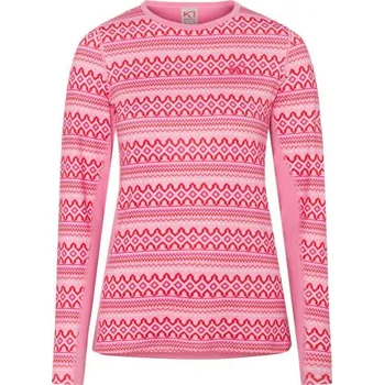 Dámské funkční tričko Kari Traa LILJA LS - Prism - růžová XL