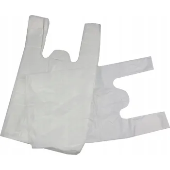 Nákupní taška IGELITOVÁ TAŠKA FÓLIOVÁ LDPE SILNÁ DO 15 KG 33x61 BÍLÁ TAŠKA 25 KS