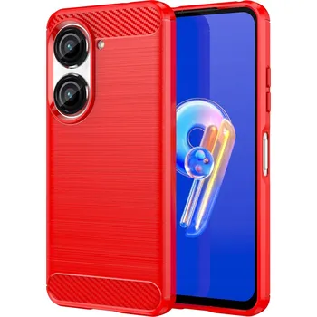 Pouzdro na mobilní telefon Zadní Kryt RAGGED pro Asus Zenfone 10 červený