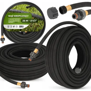 Zahradní hadice Zavlažovací hadice kapková gumová 1/2" 25m