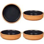 La Dehesa Hliněná nádoba, miska s glazovaným vnitřkem, černá