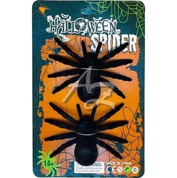 Party dekorace IM pavouci 10cm/2ks ze semiše Halloween