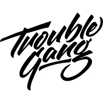 Samolepicí dekorace na vozidlo Samolepka Trouble Gang na auto a motorku, tuning nálepka (5960)