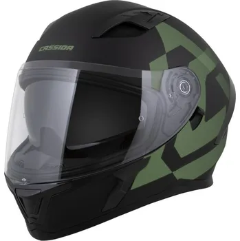 Helma na motorku Přilba Orbit Grind, CASSIDA (černá matná/tmavě zelená) 2026 (Velikost: L (59 až 60 cm))