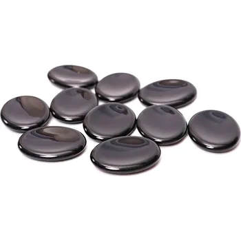 Drahý kámen Magieprirody.cz Masážní kámen Obsidián hmatka 45x35 mm #ZM28