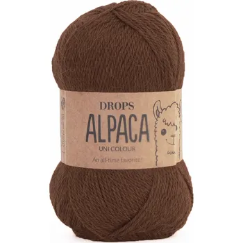 Příze Příze DROPS Alpaca uni colour 9042 - kaštanová