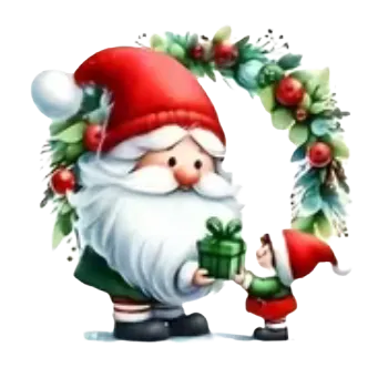 Vánoční dekorace Nažehlovací obrázek - vánoční skřítek I (9,0 x 8,7 cm)