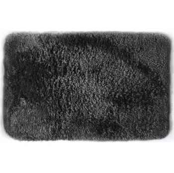 Koupelnová předložka Spirella koupelnová předložka FINO, černá mikrovlákno, protiskluzová, 50 x 80 cm