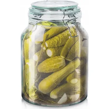 Dóza na potraviny Skleněná dóza s uzávěrem 3,4 l