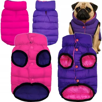 Obleček pro psa BUNDA PRO PSA Zimní Obleček Vesta Zima Sníh Oboustranná Zateplená S