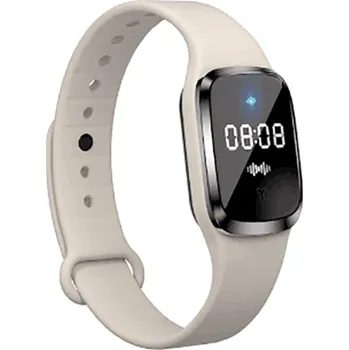 Přípravek proti hmyzu Ultrazvukový repelentní náramek proti komárům s digitálními hodinkami 25 cm x 3,1 cm Ochrana proti hmyzu Venkovní cestování béžova