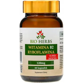 Doplněk stravy Bio Herbs vitamín B2 120 mg 60 kapslí bez cukru