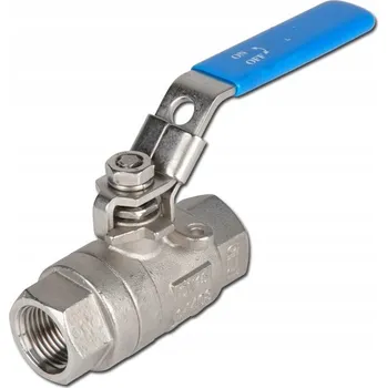 Ventil KULOVÝ KOHOUT BSP 1/4" PN63 INOX FF DVOJDÍLNÝ NEREZOVÝ