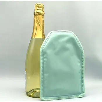 Chladicí obal na láhev vína černý 15x22,5 cm pouzdro chladicí taška