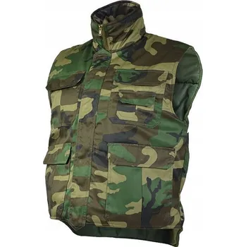 Pánská vesta Maskovací rybářská Bunda Bez Rukávů maskáčový Mil-Tec Ranger Woodland S