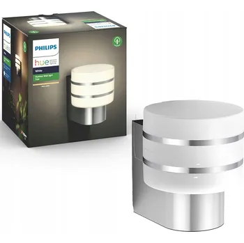 Nástěnné svítidlo Venkovní nástěnné svítidlo Philips bílé, stříbrné, šedé patice E27 60 W